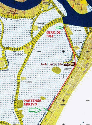 SUP in Venice Race Map